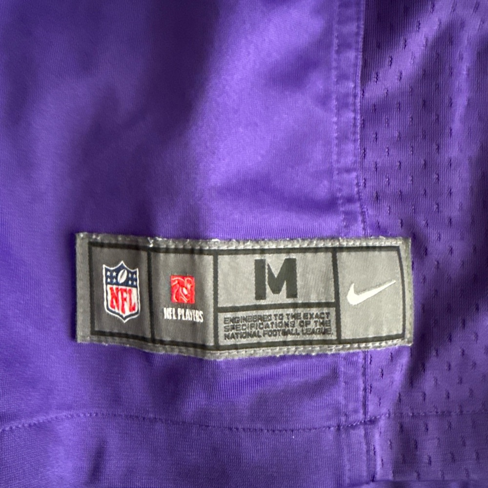 NFL Purple and White Men's Jersey - Picture 3 of 6